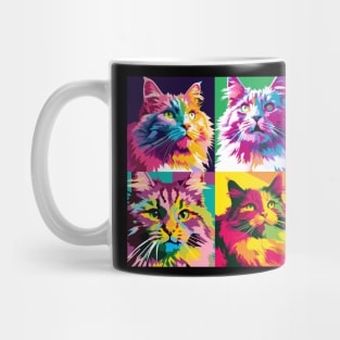 Norwegian Forest Cat Pop Art - Cat Lover Gift Mug